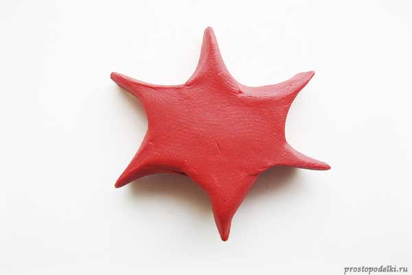 Морская звезда из пластилина-5