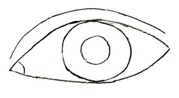 Как нарисовать глаза человека, шаг 5
