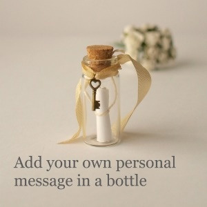 подарок к 14 февраля, на день валентина или на годовщину: послание в бутылке: послание в бутылочке с ключиком от сердца