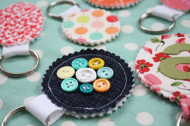 Diy Fabric Scrap Keychains