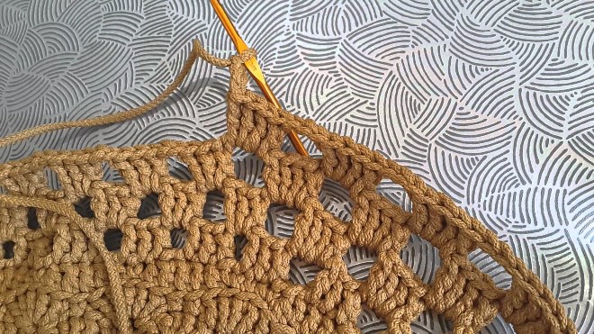Вязание ковриков из шнура крючком