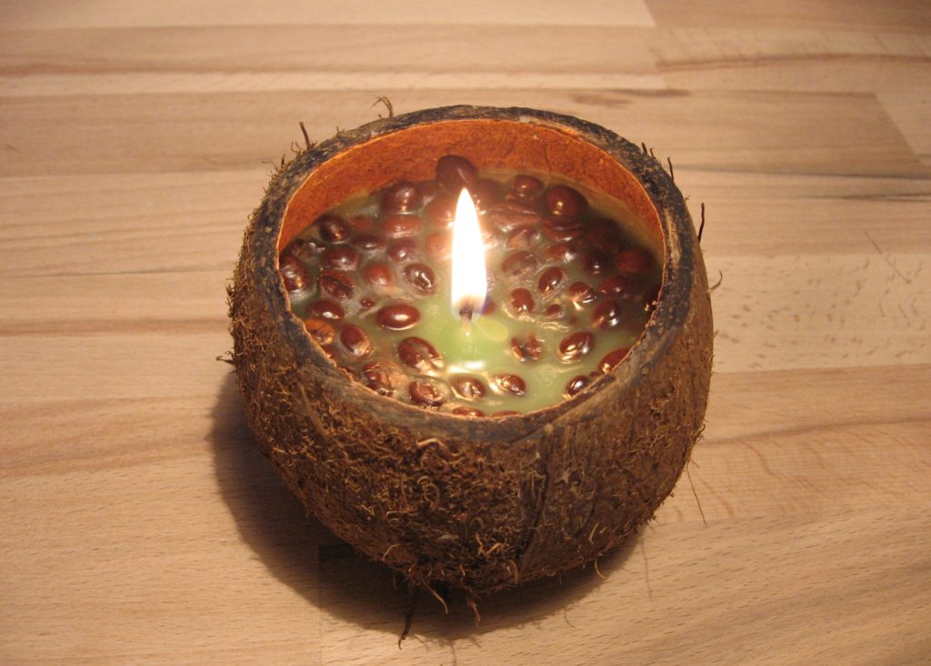 свечи из кокоса