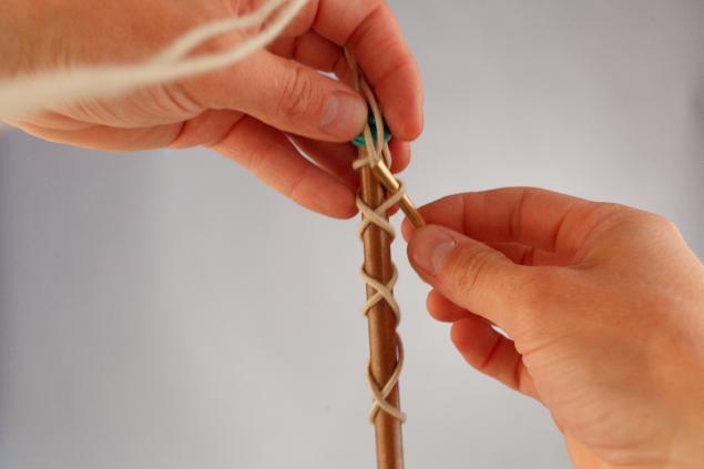 Плетение декоративного узла 