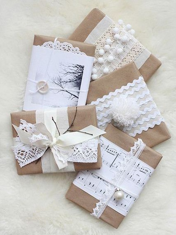 Красиво упаковать подарок — легко: 20 способов использования крафт-бумаги, фото № 9