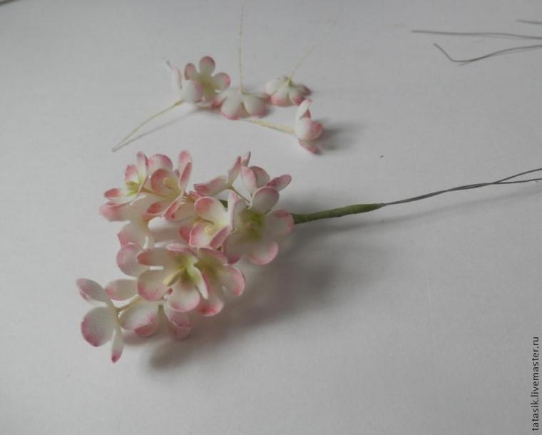 Создаем миниатюрные цветы из фоамирана, фото № 14