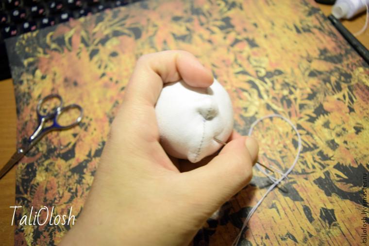 Создание объемной текстильной кукольной головки. Часть первая, фото № 30