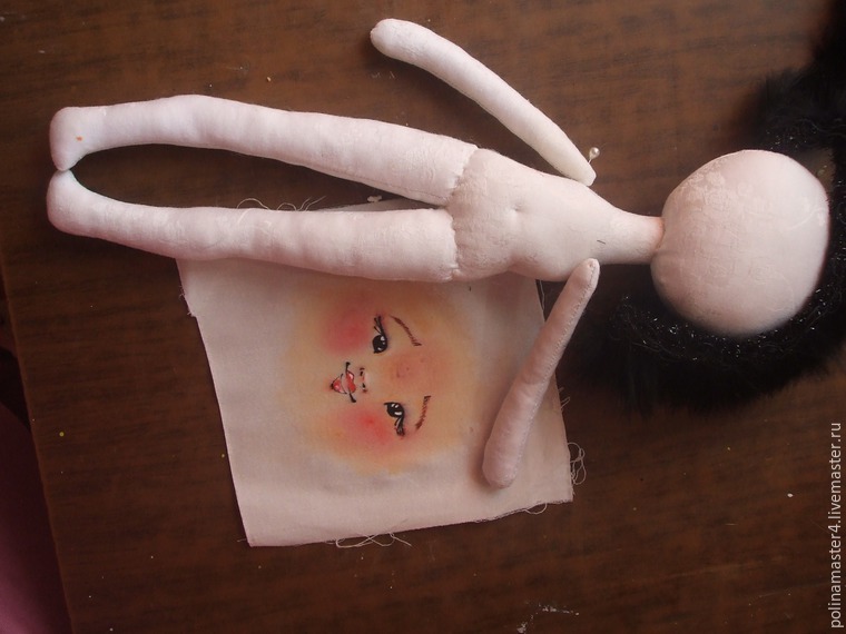 Пришиваем лицо кукле из ткани, фото № 15