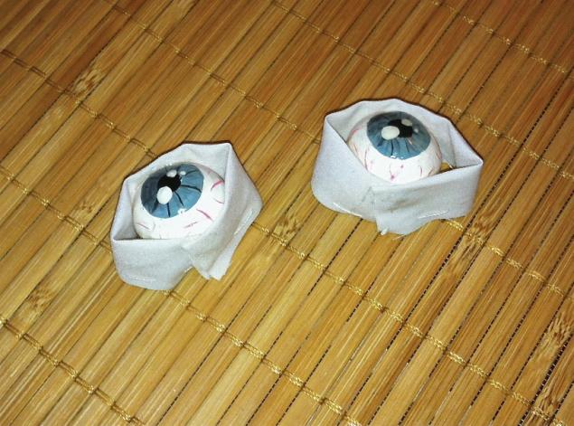 Делаем реалистичные глаза тряпичной кукле из обычной муки, фото № 8