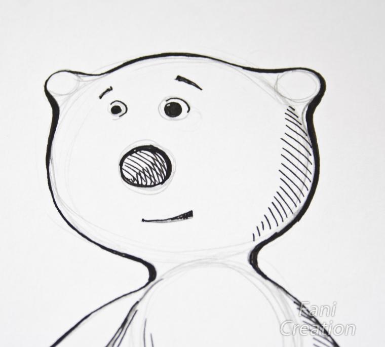 Учимся рисовать медвежонка за 15 минут, фото № 21