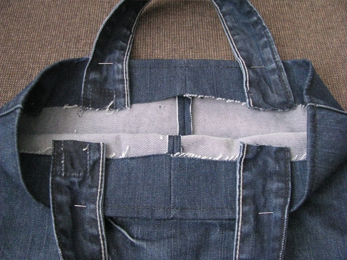 Хозяйственная сумка из джинсов, фото № 17