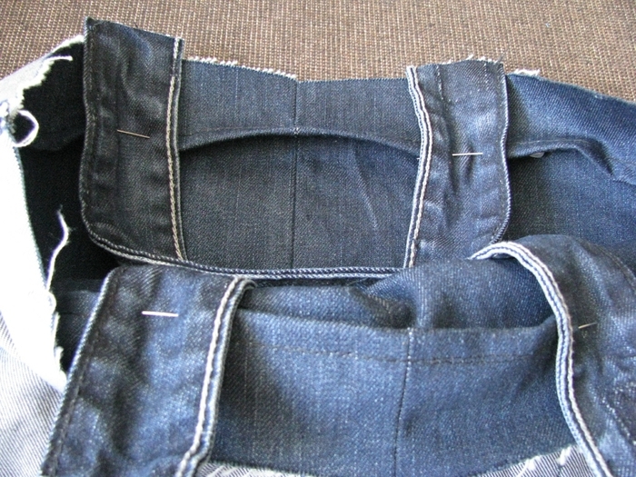Хозяйственная сумка из джинсов, фото № 19