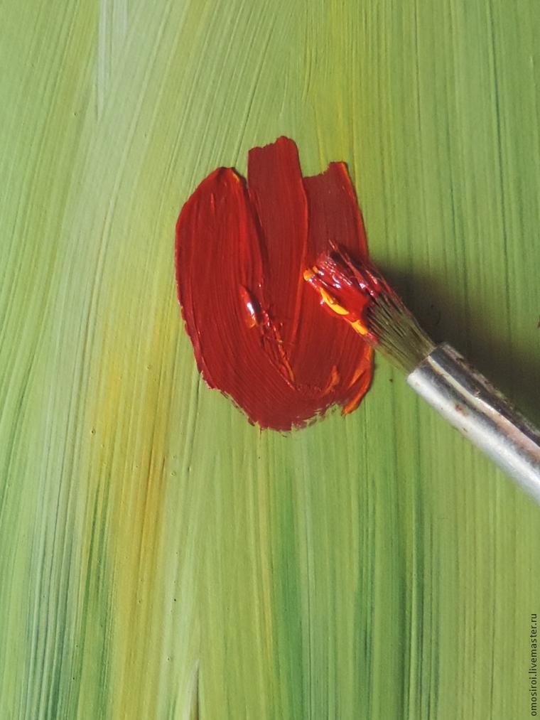 Живопись легко: нежные тюльпаны методом правополушарного рисования, фото № 15