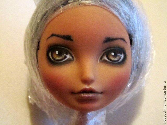 OOAK: перерисовка лица куклы, фото № 17