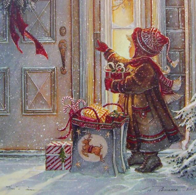 Винтажные новогодние и рождественские открытки., фото № 25