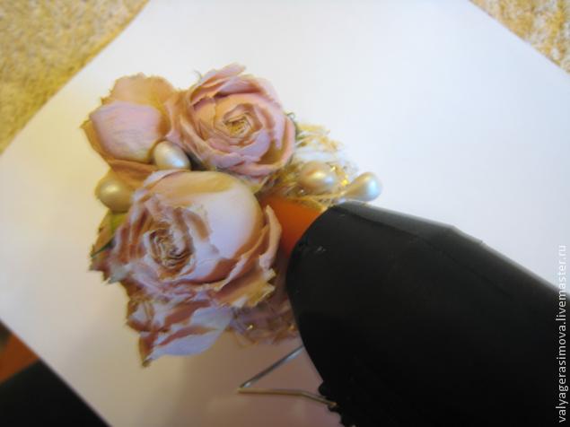 Букет из роз в кофейной чашке, или Как сделать милый сувенир, фото № 10