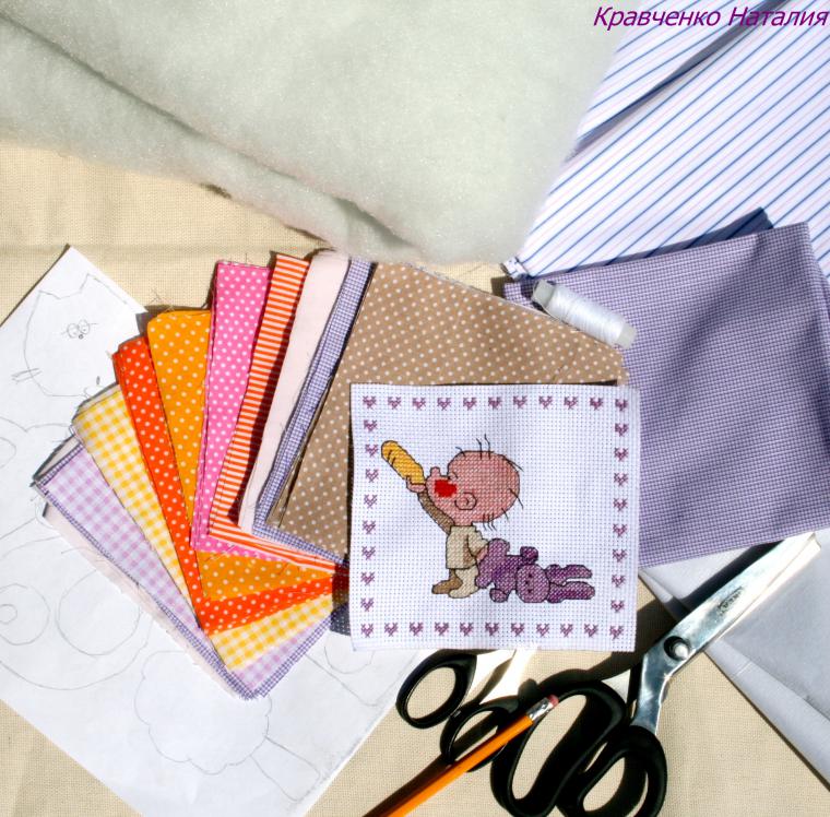 Мастер-класс детское развивающее одеяло-панно с вышивкой и аппликацией, фото № 3