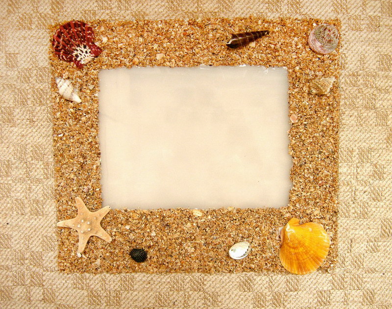 Рамка из песка и ракушек, фото № 9