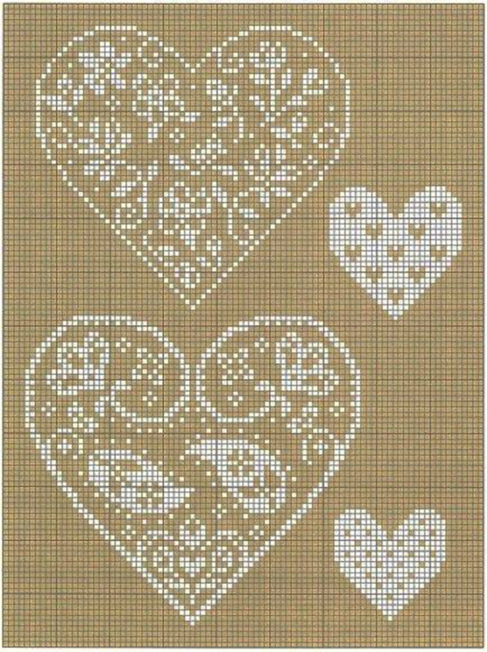От чистого сердца: 40 простых схем вышивки сердечек крестиком, фото № 12
