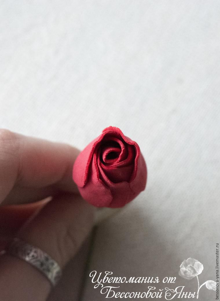 Создаем бутон розы из фоамирана, фото № 16