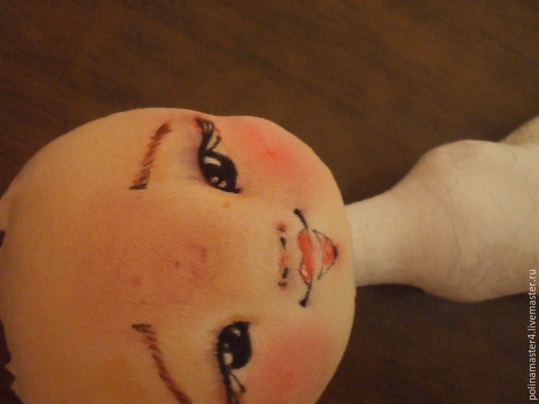 Пришиваем лицо кукле из ткани, фото № 19