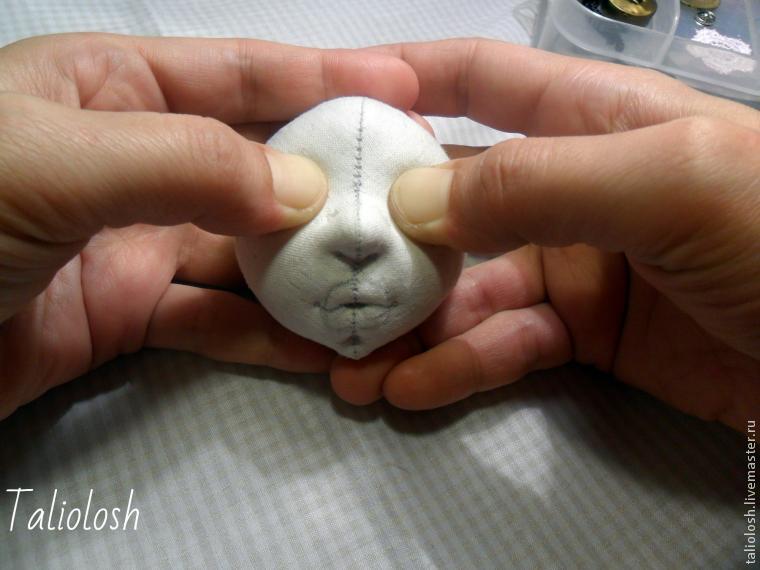 Создание объемной текстильной кукольной головки. Часть вторая, фото № 2