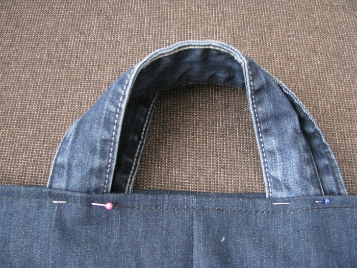 Хозяйственная сумка из джинсов, фото № 16