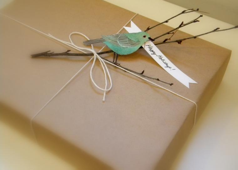 Красиво упаковать подарок — легко: 20 способов использования крафт-бумаги, фото № 16