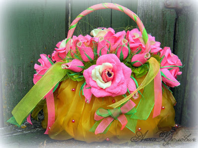 Сладкая сумочка для девочки (букет из конфет), фото № 6