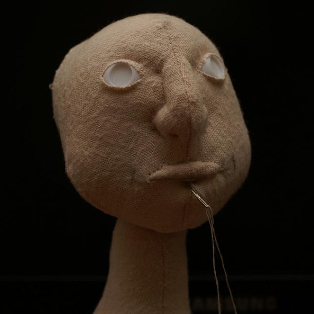 Прошивка лица текстильной куклы., фото № 14