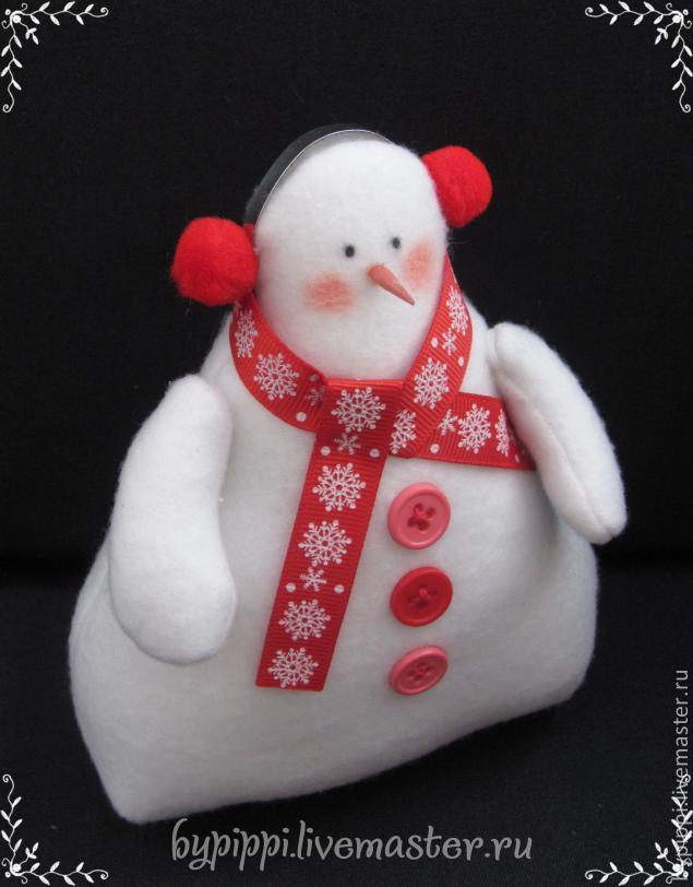 Тильда-снеговик своими руками: мастер-класс, фото № 15