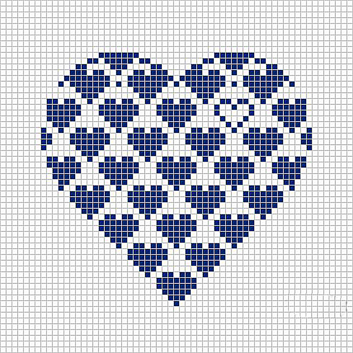 От чистого сердца: 40 простых схем вышивки сердечек крестиком, фото № 4