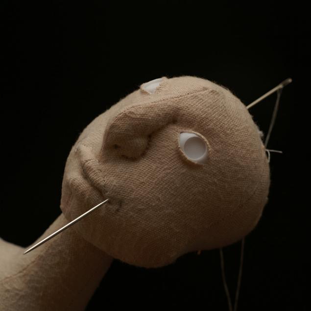 Прошивка лица текстильной куклы., фото № 15