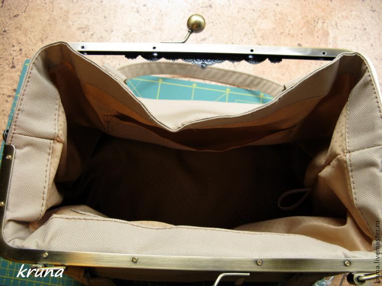 Изготовление сумки с фермуаром, который крепится с помощью стопорных винтов или шурупов. Часть 2, фото № 26