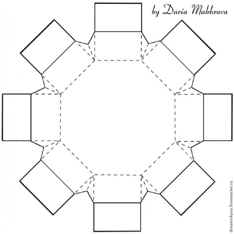 Мастер-класс: восьмигранная коробочка с двойным дном, фото № 1