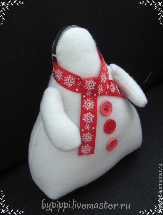 Тильда-снеговик своими руками: мастер-класс, фото № 14