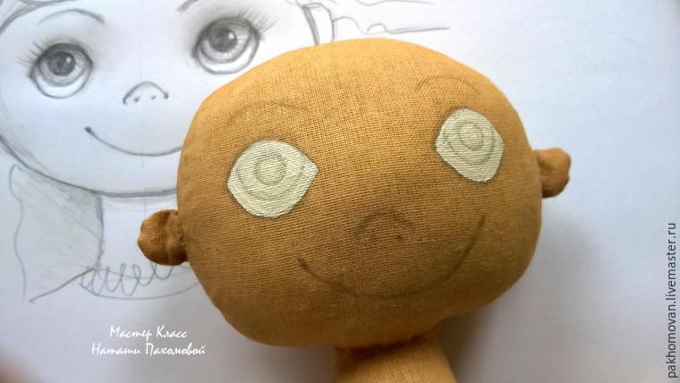 Учимся оживлять текстильную куклу: роспись лица, фото № 23
