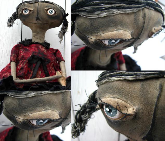 Делаем реалистичные глаза тряпичной кукле из обычной муки, фото № 13