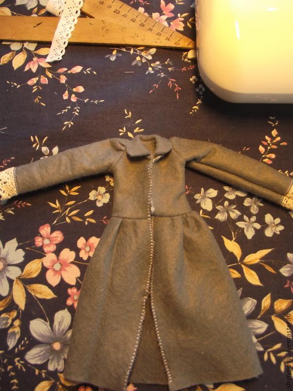 Одеваем куклу тильду по мотивам куклы Биби. Часть 2: пальто и чулки, фото № 17