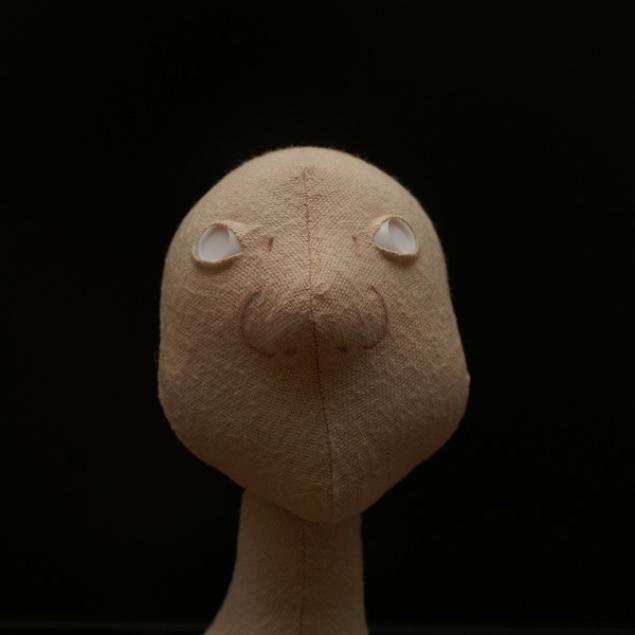 Прошивка лица текстильной куклы., фото № 3