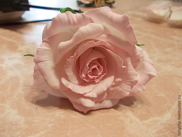 Роза из фоамирана «Нежность». Часть 2: сборка, фото № 19