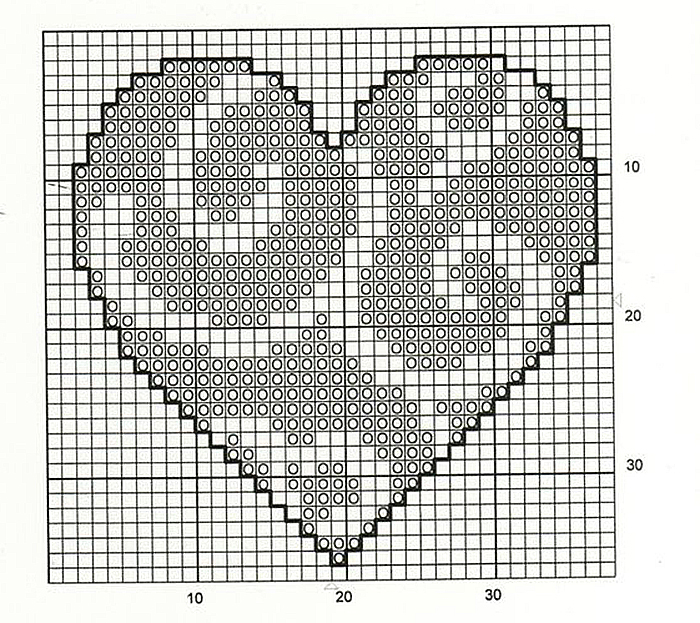От чистого сердца: 40 простых схем вышивки сердечек крестиком, фото № 11