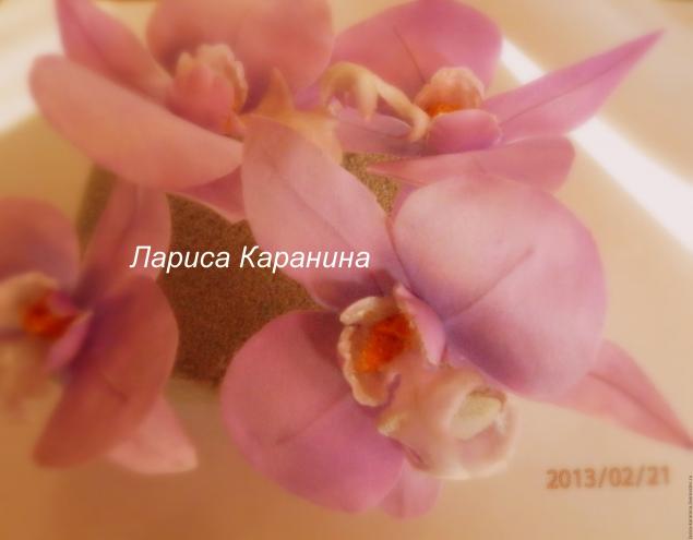 Мастер-класс орхидея из шелка, фото № 9