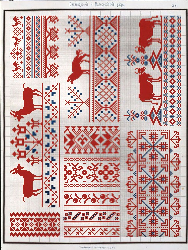 Традиционные орнаменты из старинного сборника узоров для вышивания крестом, фото № 9