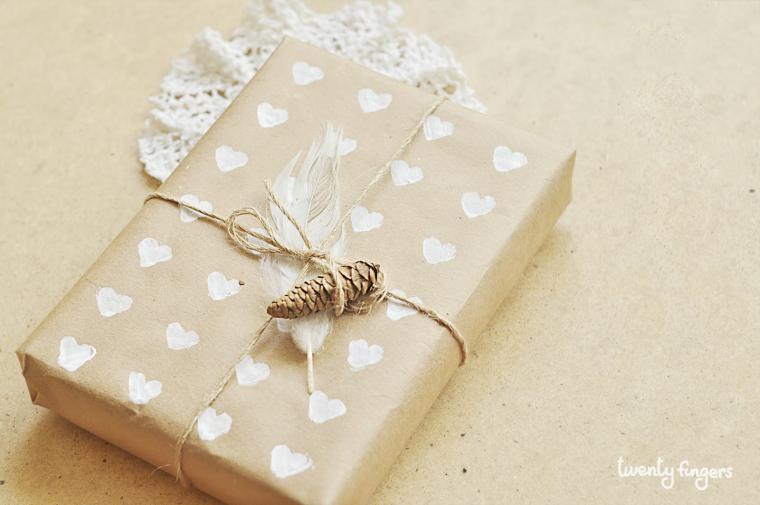 Красиво упаковать подарок — легко: 20 способов использования крафт-бумаги, фото № 10