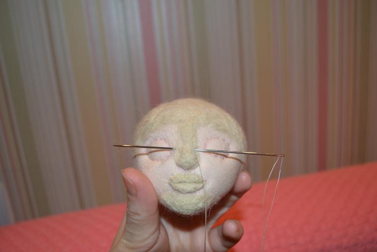 Мастер-класс: создание объемного лица кукле, фото № 9