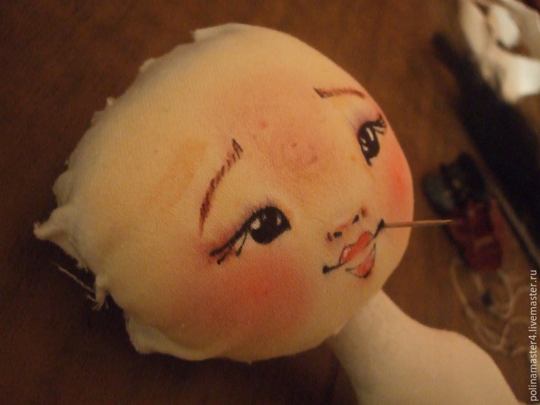 Пришиваем лицо кукле из ткани, фото № 17
