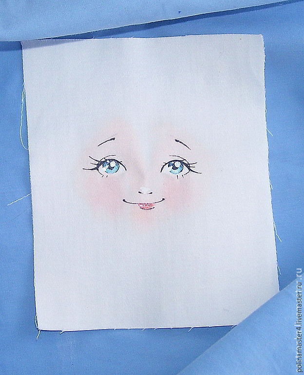 Пришиваем лицо кукле из ткани, фото № 5