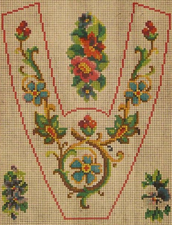 Вышивка крестом — красивые старинные схемы Petit Point, фото № 22