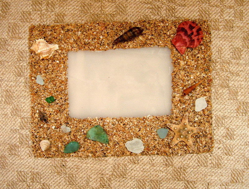 Рамка из песка и ракушек, фото № 10