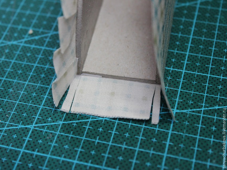Делаем салфетницу «Пасхальный кролик» в технике тканевый картонаж, фото № 13